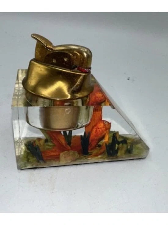 EVANS Ocean Fish Clear Tabletop Lightr Decorative Collectible Rare - Picture 5 of 6